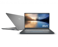 Laptop MSI Prestige 15 A11SCX (210VN)/ Gray/ Intel Core i7-1185G7 (4.80GHz, 12MB)/ Ram 16GB*2 DDR4/ SSD 1TB/ VGA NVIDIA GeForce GTX1650 Max-Q GDDR6 4GB/ 15.6 inch UHD 4K/ 4Cell/ Win10H/ 2Yrs