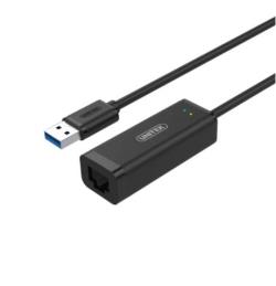 Cáp chuyển đổi từ USB to LAN Unitek Y-3470BK hỗ trợ Lan Gigabit 10/100/1000Mbps