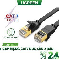 Cáp mạng đúc sẵn Cat7 dài 1,5m dẹt chính hãng Ugreen 11276 cao cấp
