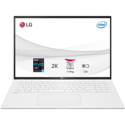 Laptop LG Gram 16ZD90P-G.AX54A5/ White/ Intel Core i5-1135G7(up to 4.2Ghz, 8MB)/ RAM 8GB/ 256GB SSD/ Intel Iris Xe Graphics/ 16 inch WQXGA/ 80Wh/ Dos/ 1Yr	