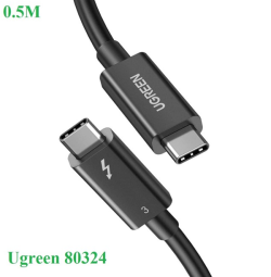Cáp USB Type C (Thunderbolt 3) dài 0,5m Ugreen 80324 40Gbps