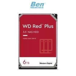 Ổ cứng gắn trong máy tính để bàn HDD Western Red Plus 6TB 3.5 inch, 5640RPM, SATA, 128MB Cache (WD60EFZX)