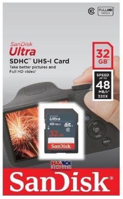 Thẻ nhớ SanDisk 32GB SD Ultra Class 10 (SDSDUNB-032G-GN3IN)