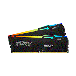 Ram PC Kingston FURY Beast RGB (KF556C40BBAK2-64) 64GB (2x32GB) DDR5 5600Mhz