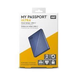 Ổ cứng di động HDD Western Digital WD My Passport Ultra 2Tb Type-C & USB 3.0/ (WDBC3C0020BBL-WESN) - Xanh Ổ cứng di động HDD Western Digital WD My Passport Ultra 2Tb Type-C & USB 3.0/ (WDBC3C0020BBL-WESN) - Xanh