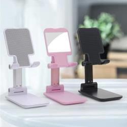 Kệ điện thoại, iPad để bàn có thể gập gọn - Hồng Kệ điện thoại, iPad để bàn có thể gập gọn - Hồng