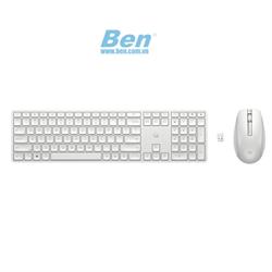 Bộ bàn phím chuột không dây HP 650 trắng ( 4R016AA )