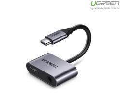 Cáp chuyển đổi USB type-C to 3.5mm hỗ trợ cổng sạc USB-C Ugreen 50596