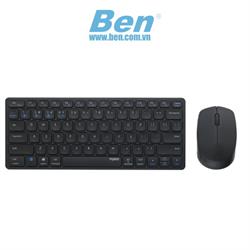 Bộ Bàn Phím Chuột Không Dây Đa Kết Nối Rapoo E9050M - Đen