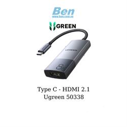 Cáp chuyển USB Type C to HDMI 2.1 hỗ trợ 8K@60Hz Ugreen 50338 Cáp chuyển USB Type C to HDMI 2.1 hỗ trợ 8K@60Hz Ugreen 50338
