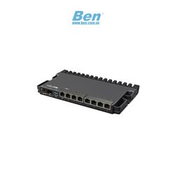 Thiết bị Router Mikrotik RouterBOARD RB5009UG+S+IN | Marvell Armada ARMv8 (4-core 1.4GHz) | RAM 1GB DDR4 | NAND 1GB | 1×2.5GbE + 7×1GbE + 1×SFP+ | RouterOS L5 | Vỏ kim loại | Kèm PSU | 1Yr