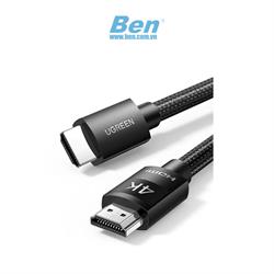 Cáp HDMI 2.0 dài 2M bọc nylon hỗ trợ độ phân giải 4K@60Hz Ugreen 40101 cao cấp Cáp HDMI 2.0 dài 2M bọc nylon hỗ trợ độ phân giải 4K@60Hz Ugreen 40101 cao cấp
