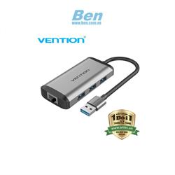 Bộ chuyển đổi USB 3.0 to Gigabit Ethernet + 3 Port USB 3.0 chính hãng Vention CKBHB