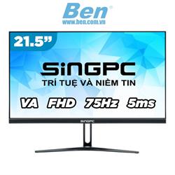 Màn hình SingPC VA ( SGP215VA ) | 21.5 inch FHD | 75Hz | VGA + HDMI + Speaker | 2Yrs