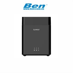 Hộp đựng ổ cứng 3.5 inch 2 khe cắm SATA 3 USB 3.0 Type B ORICO DS200U3 Hộp đựng ổ cứng 3.5 inch 2 khe cắm SATA 3 USB 3.0 Type B ORICO DS200U3