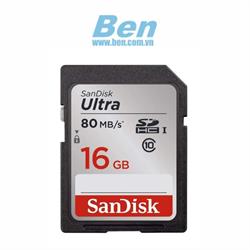 Thẻ nhớ SDHC Sandisk Ultra 80MB/s 16GB