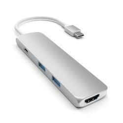 Cổng Chuyển HYPERDRIVE USB TYPE-C HUB WITH 4K HDMI SUPPORT (FOR 2016 MACBOOK PRO & 12″ MACBOOK, SURFACE) - GN22B-SILVER