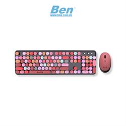 Bộ bàn phím chuột không dây Aula AC306 màu đen ( Wireless 2.4Ghz )