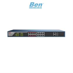 Thiết bị mạng Switch POE 16 Port Fast Ethernet Smart Hikvision DS-3E1318P-EI Thiết bị mạng Switch POE 16 Port Fast Ethernet Smart Hikvision DS-3E1318P-EI
