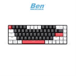 Bàn phím cơ không dây EDRA EK368L White Black Red switch ( Bluetooth, Wireless 2.4G )