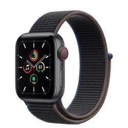 Đồng hồ thông minh Apple Watch SE GPS Cellular Viền Nhôm Dây Vải dù 44mm - Space Gray Charcoal