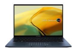 Laptop Asus ZenBook UX3402ZA-KM219W/ Xanh/ Intel Core i5-1240P (up to 4.4GHz, 12MB)/ RAM 16GB/ 512GB SSD/ Intel Iris Xe Graphics/ 14inch 2.8K OLED/ FP/USB-A to RJ45/ Win 11/ Túi/ 2Yrs