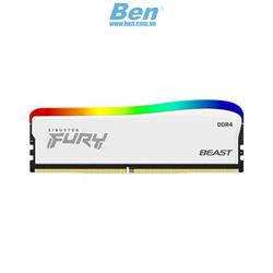 Bộ nhớ trong máy tính để bàn Kingston Fury Beast White RGB 16GB (2x8GB) DDR4 3200Mhz (KF432C16BWAK2/16)