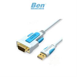 Cáp chuyển đổi USB sang RS232 VENTION VAS-C02-S100 (1m/xanh)