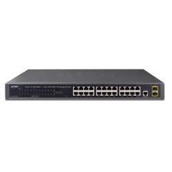 Switch PLANET GS-4210-24T2S IPv4/IPv6, 24-Port 10/100/1000Base-T + 2-Port 100/1000MBPS SFP L2/L4 SNMP Manageable Gigabit Ethernet Switch Pcs