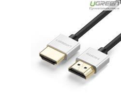 Cáp HDMI 2.0 siêu mỏng dài 1M hỗ trợ 4K, 3D Chính hãng Ugreen 30476