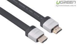 Cáp HDMI dẹt 1M Ugreen hỗ trợ 3D, 4K Ugreen UG-10259 Chính hãng