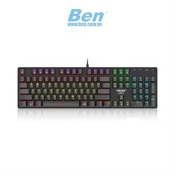 Bàn phím cơ không dây Newmen GM335 Dual Mode Black sw (USBC/RGB/Pin sạc)