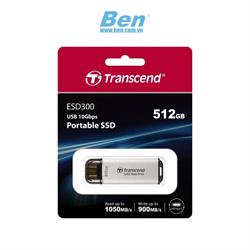 Ổ cứng di động Portable SSD 512GB Transcend ESD300S Màu Bạc (T S512GESD300S )