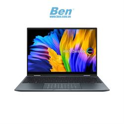 Laptop ASUS Zenbook 14 Flip OLED UP5401ZA-KN101W/ Xám/ Intel Core i7-12700H (up to 4.7Ghz, 24MB)/ RAM 16GB/ 512GB SSD/ Intel Iris Xe Graphics/ 14.0 Inch WQHDT/ 3 Cell/ Win 11H/ Bút+ Túi/ 2Yrs