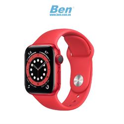 Đồng hồ thông minh Apple Watch Series 6 GPS 44mm Viền nhôm dây cao su - Red