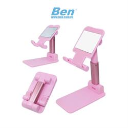 Giá Đỡ Điện Thoại, iPad, Khung Gấp Gọn, Góc Xoay Linh Hoạt, Hỗ Trợ Làm Việc, Livestream (Hồng) Giá Đỡ Điện Thoại, iPad, Khung Gấp Gọn, Góc Xoay Linh Hoạt, Hỗ Trợ Làm Việc, Livestream (Hồng)