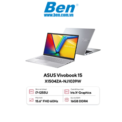 Máy tính xách tay Asus Vivobook X1504ZA-NJ1039W (i7 1255U/ 16GB/ 512GB SSD/ 15.6 inch FHD/ Win11/ Silver/2Yrs) Máy tính xách tay Asus Vivobook X1504ZA-NJ1039W (i7 1255U/ 16GB/ 512GB SSD/ 15.6 inch FHD/ Win11/ Silver/2Yrs)