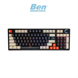 Bàn phím cơ gaming Edra EK398 Beta Brown switch (USB/ABS/Led Rainbow)