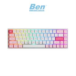 Bàn phím cơ không dây AKKO 3068B Plus Multi-modes Prunus Lannesiana (2.4Ghz - Bluetooth 5.0 - Hotswap - Akko CS Switch Jelly Purple)