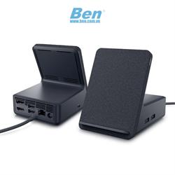 Dock sạc kép Dell HD22Q kèm đế sạc không dây ( Hỗ trợ tiêu chuẩn sạc nhanh Qi ) (DA)